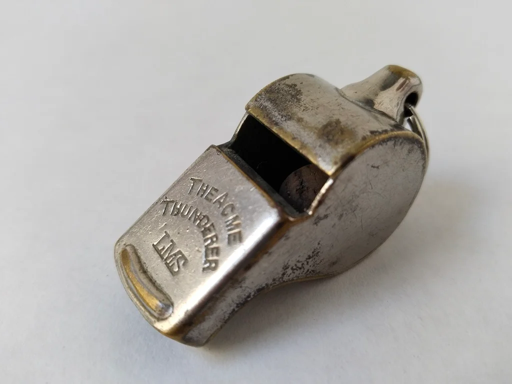 The Acme Thunderer Whistle No 58 LMS Railway Made In England Vintage 1930s