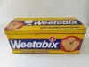 Alte Weetabix Blechdose aus den 1990er Jahren Vintage Zinn