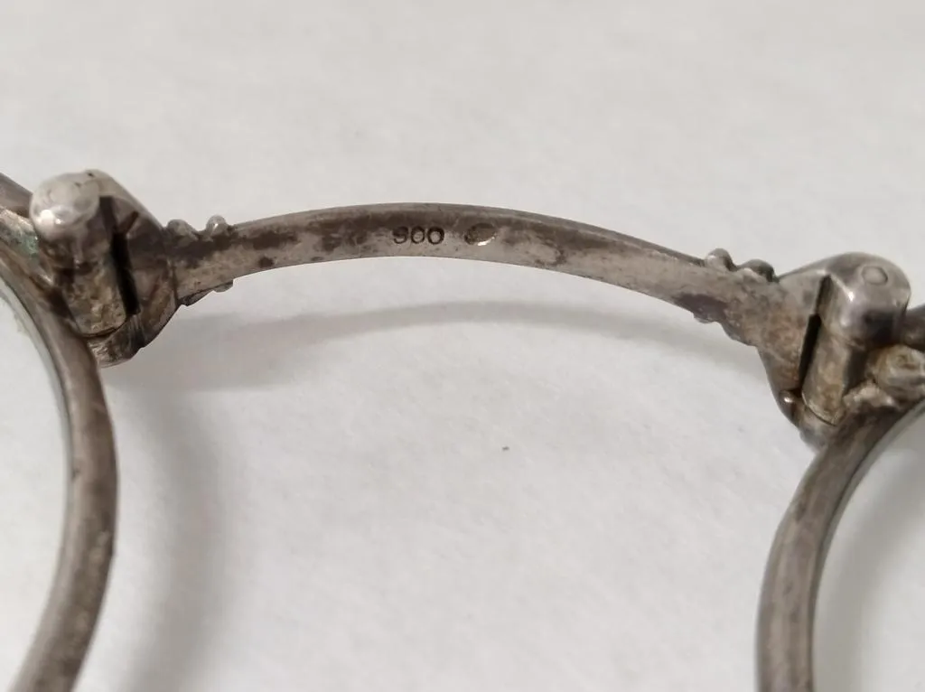 Antike Silber Lorgnette Brille 1900s Wiener Luxus 5