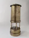 Antique Welsh Miners Lamp CYMRU Original Old Miner's Brass 2