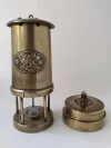 Antique Welsh Miners Lamp CYMRU Original Old Miner's Brass 6