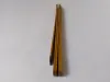 French Folding Meter Ruler wood and brass Carpenter's 5