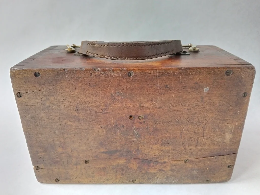 Messing Theodolit Stanley London Mit Mahagoni Box Antik 27