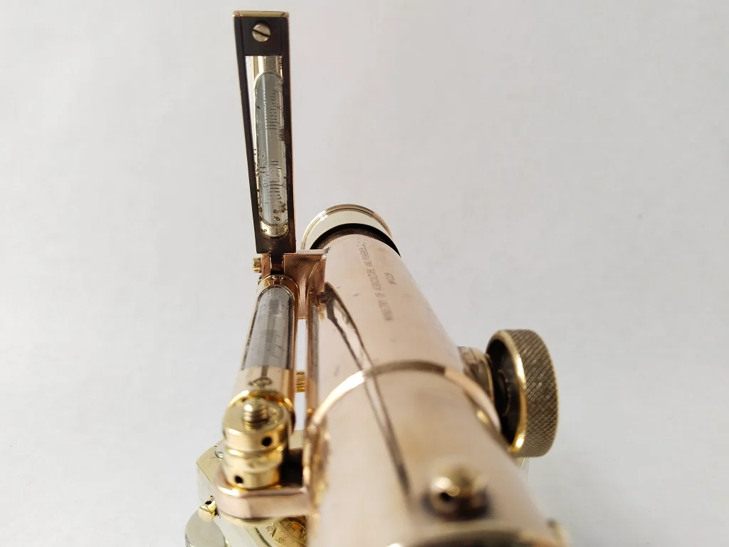 Old Brass Theodolite Stanley London Mahogany Cased Antique 16