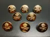 RAF Royal Air Force Uniform Button 8 Set With Crown And 1