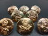 RAF Royal Air Force Uniform Button 8 Set With Crown And