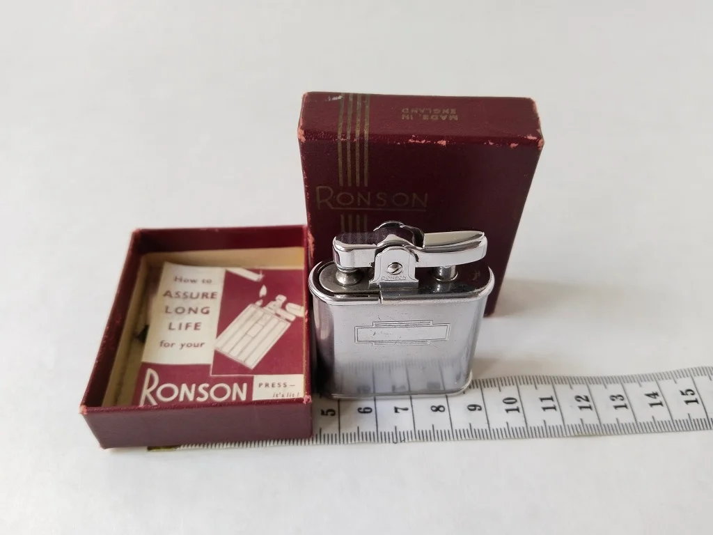 Ronson Whirlwind Lighter Wind Proof With Box Made In 11