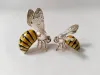 Saturno Sterling Silver And Enamel Wasps Figurines 19.1gr 15