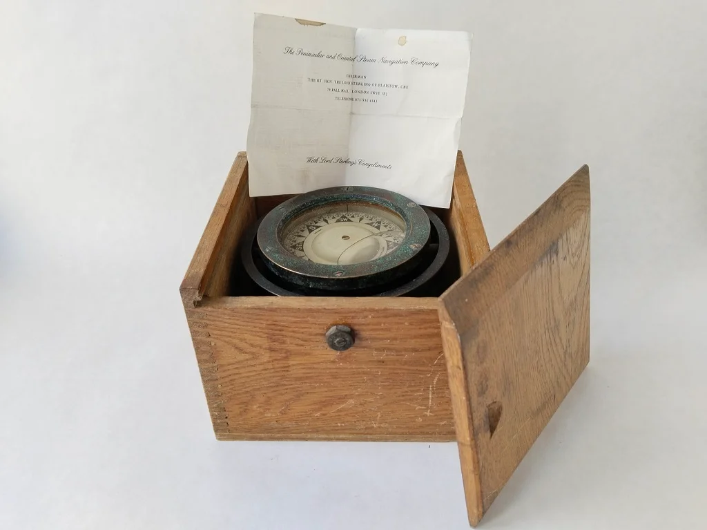 Schiff Kompass Messing Imray Laurie Norie And Wilson Ltd Antik 1910er