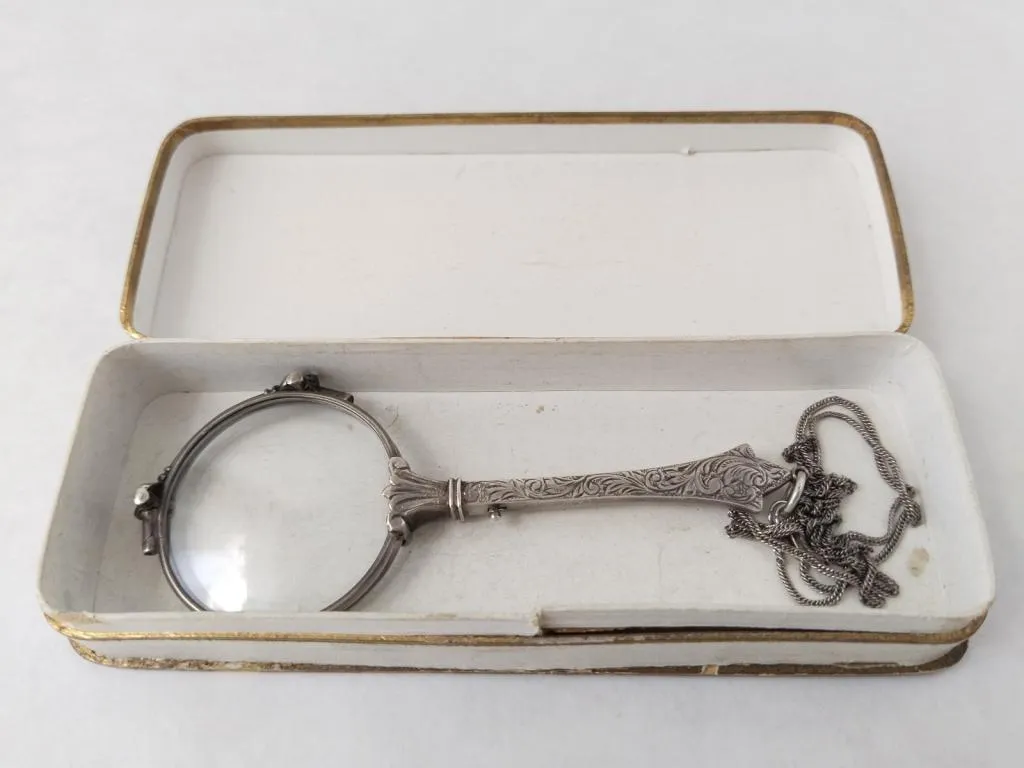 Silver Antique Viennese Lorgnette 1900s 9