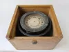 Solid Brass Navy Ship Compass Pendant Fluid In Wooden Box 3