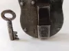 Vintage Handcrafted Lock Old Iron Padlock Original 3