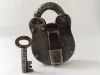 Vintage Handcrafted Lock Old Iron Padlock Original