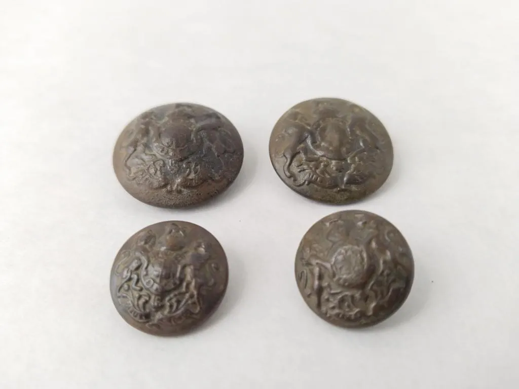 WWI British General Service Uniform Metal Buttons