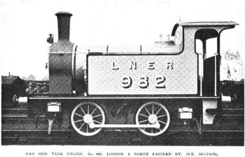 The L.N.E.R. 0-4-0 Side Tank Engine No. 982, an example of smaller steam locomotives used for shunting duties.