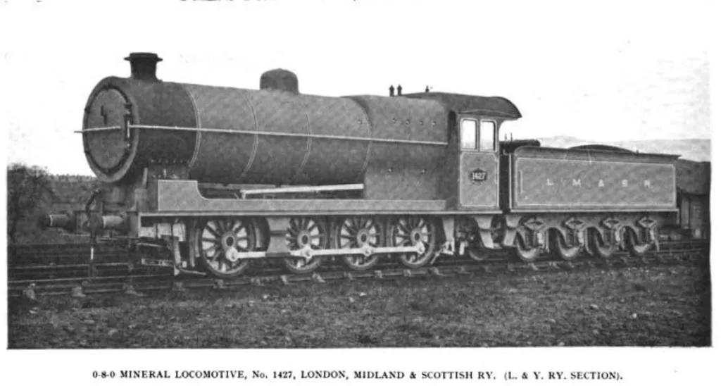 0-8-0 mineral locomotive No.1427, London, Midland & Scottish Railway, (L & Y. RY. Section), 1923