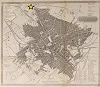 Birmingham Map 1853 With Star Marked John Rabone And Sons Location Small