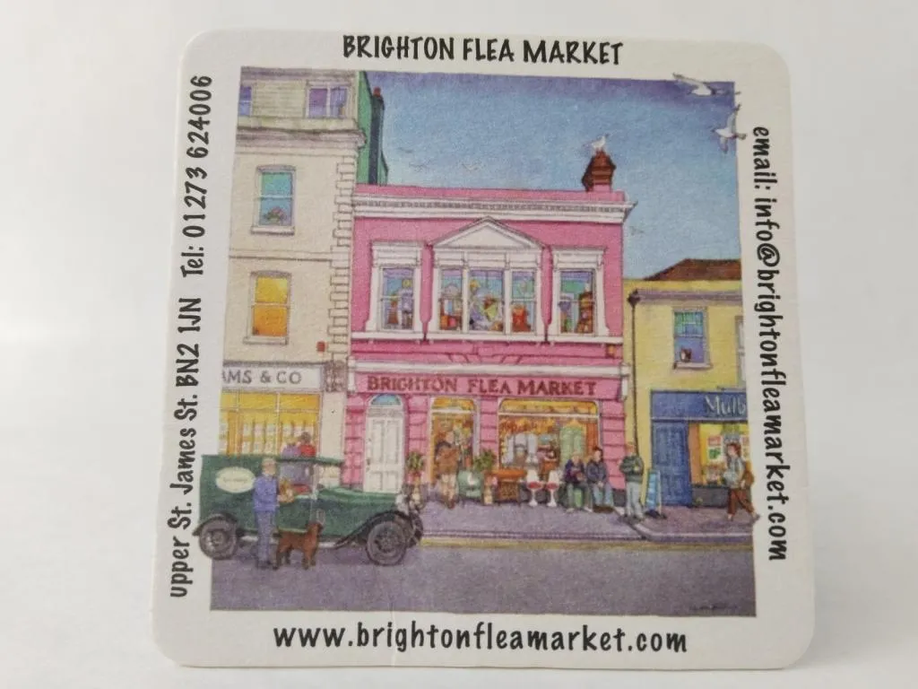 A charming cartoon depiction of the Brighton Flea Market, given to me by two friendly ladies at the market.