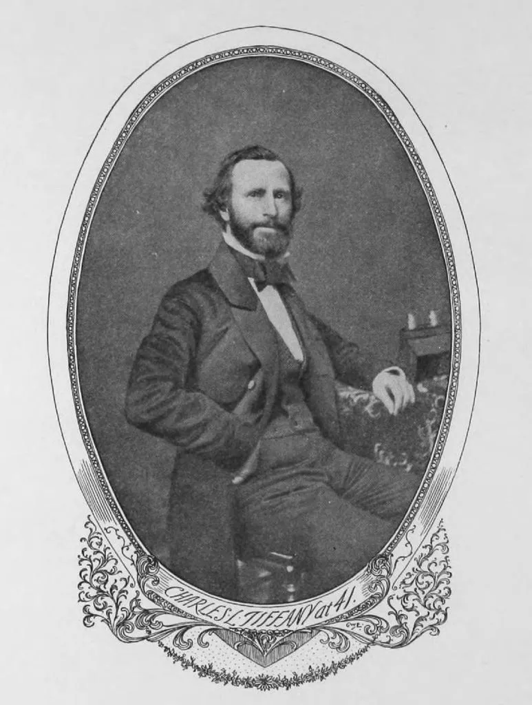 Charles Lewes Tiffany im Alter von 41 Jahren; nach einer Fotografie aus dem Jahr 1853.