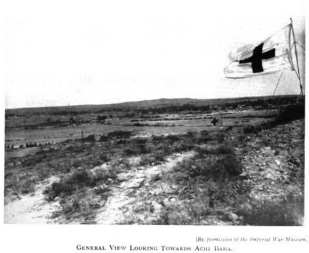 A general view towards Achi Baba, where British and ANZAC forces repeatedly attempted to advance.