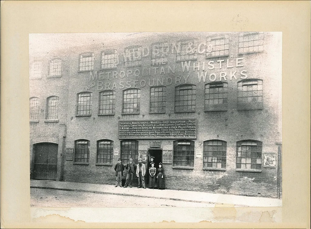 J. Hudson & Co. The Metropolitan Whistle and Brass Foundry Works