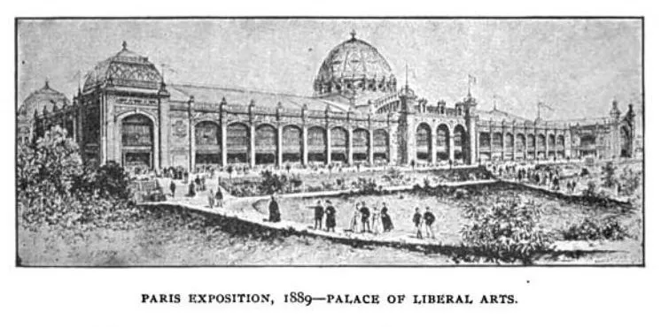 Pariser Weltausstellung, Palast der Schönen Künste, 1889.