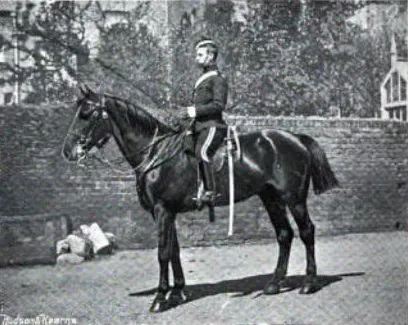 Trooper, review order, West Kent Yeomanry, 1897