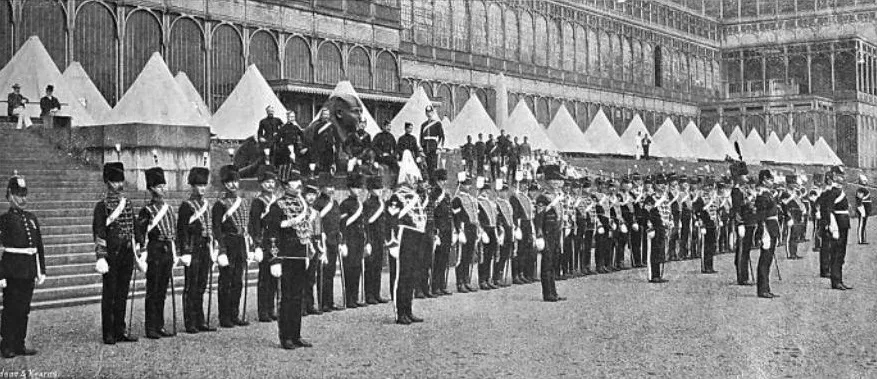 Different Yeomanry regiments Church Parade, Sydenham, 1898